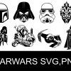 Iconic Star Wars SVG and PNG Files for Cricut Including Vader and Fett