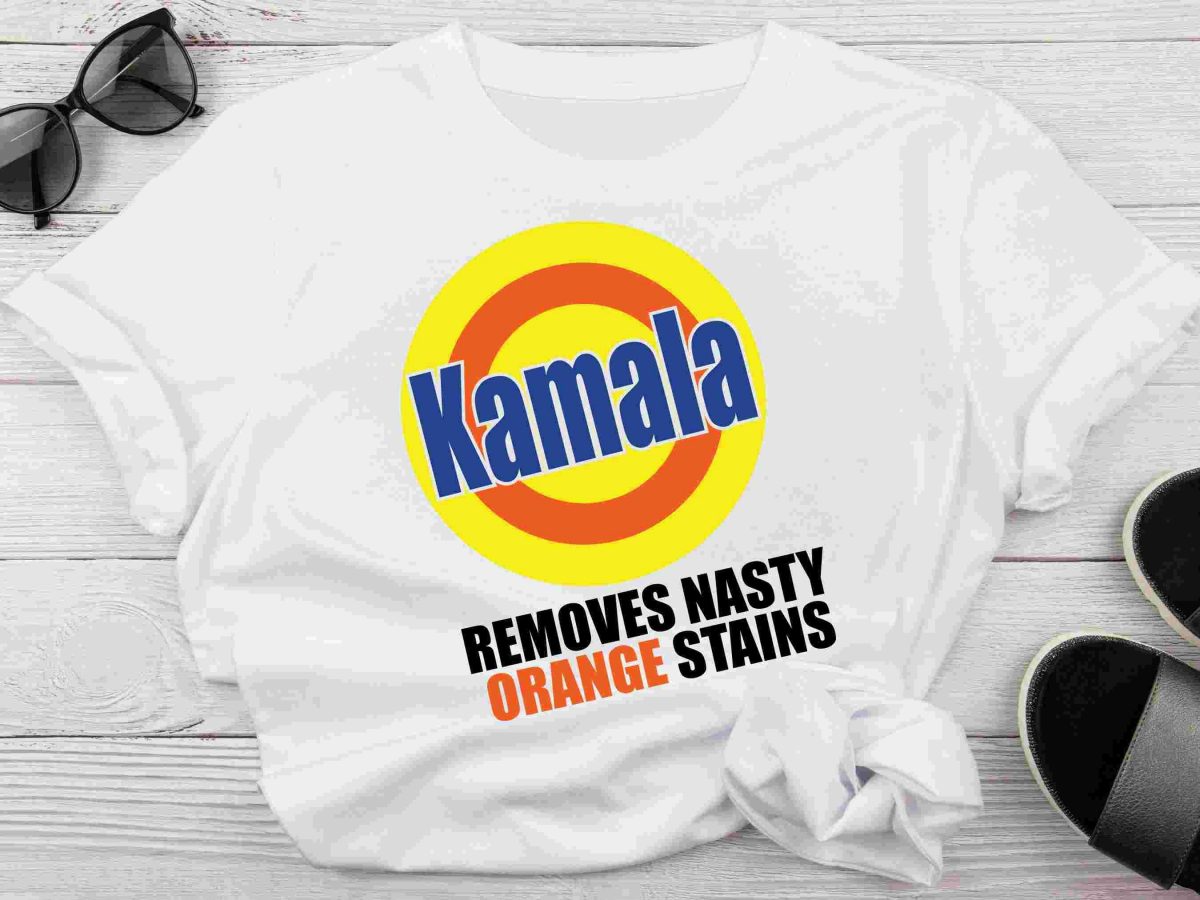 Kamala Harris 2024 Banish Orange Stains Vote for Change SVG