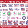 Kamala Harris 2024 Bundle President Vice President SVGPNG