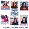 Kamala Harris 2024 President PNG Bundle Election Pngs