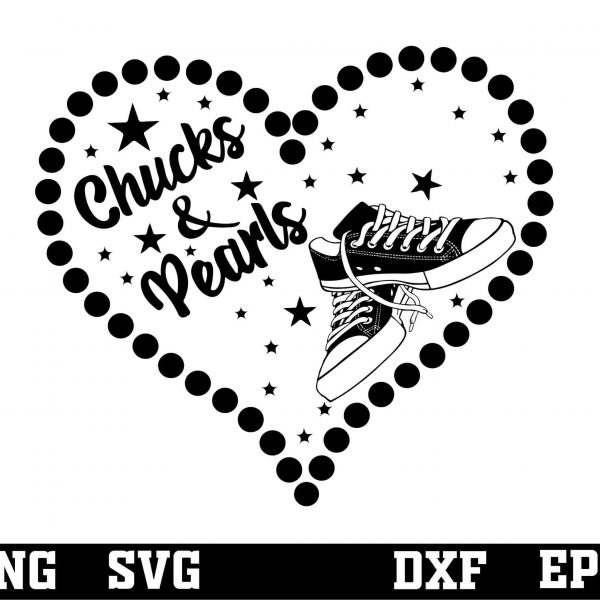 Kamala Harris 2024 SVG Chic Chucks Pearls Design