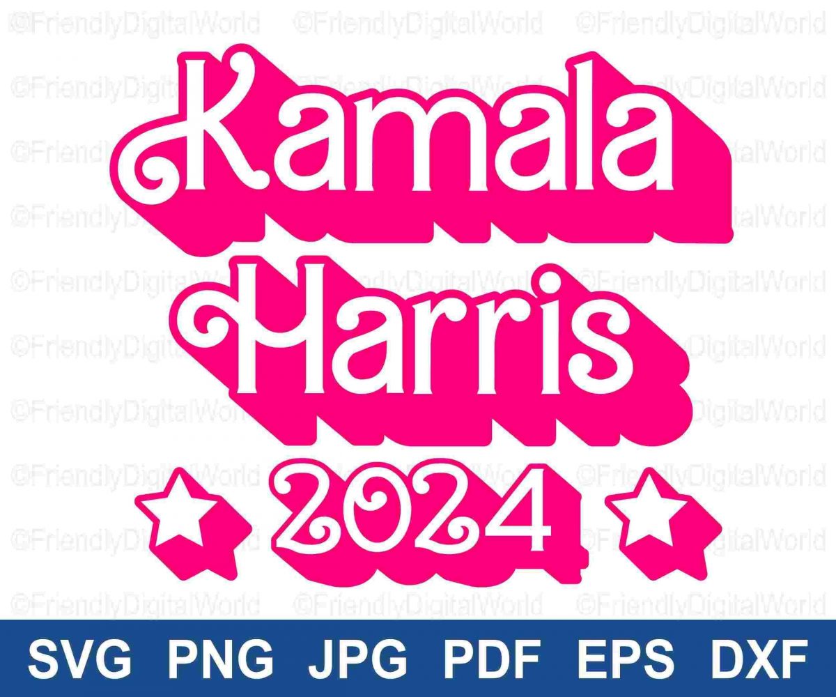 Kamala Harris 2024 SVG PNG President Digital