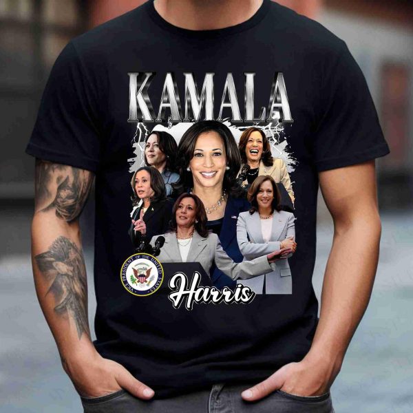 Kamala Harris 2024 Vintage Photo PNG Retro 90s Digital File Custom