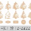 Laser Cut Christmas Tree DXF SVG Cricut Decoration Files