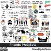 Layered Friends Png Svg Bundle for Cricut Digital Download Friends