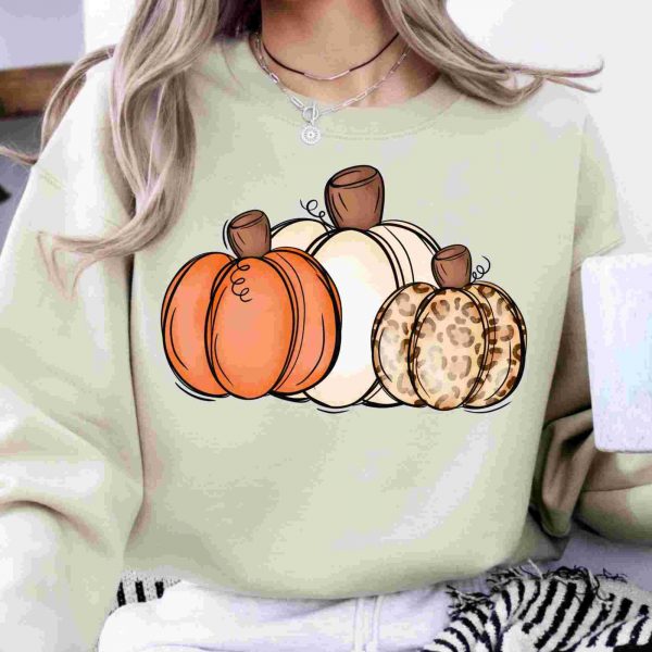 Leopard pumpkin and Fall themed png Sublimation designs downloads