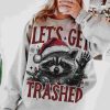 Let's Get Trashed Christmas PNG, Trashy Christmas Raccoon png, Christmas Season png, Christmas Feral Girl png, funny christmas png files