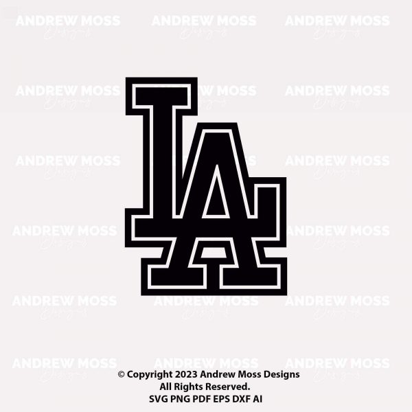 Los Angeles City Silhouette Svg LA Cut Files for Cricut Digital