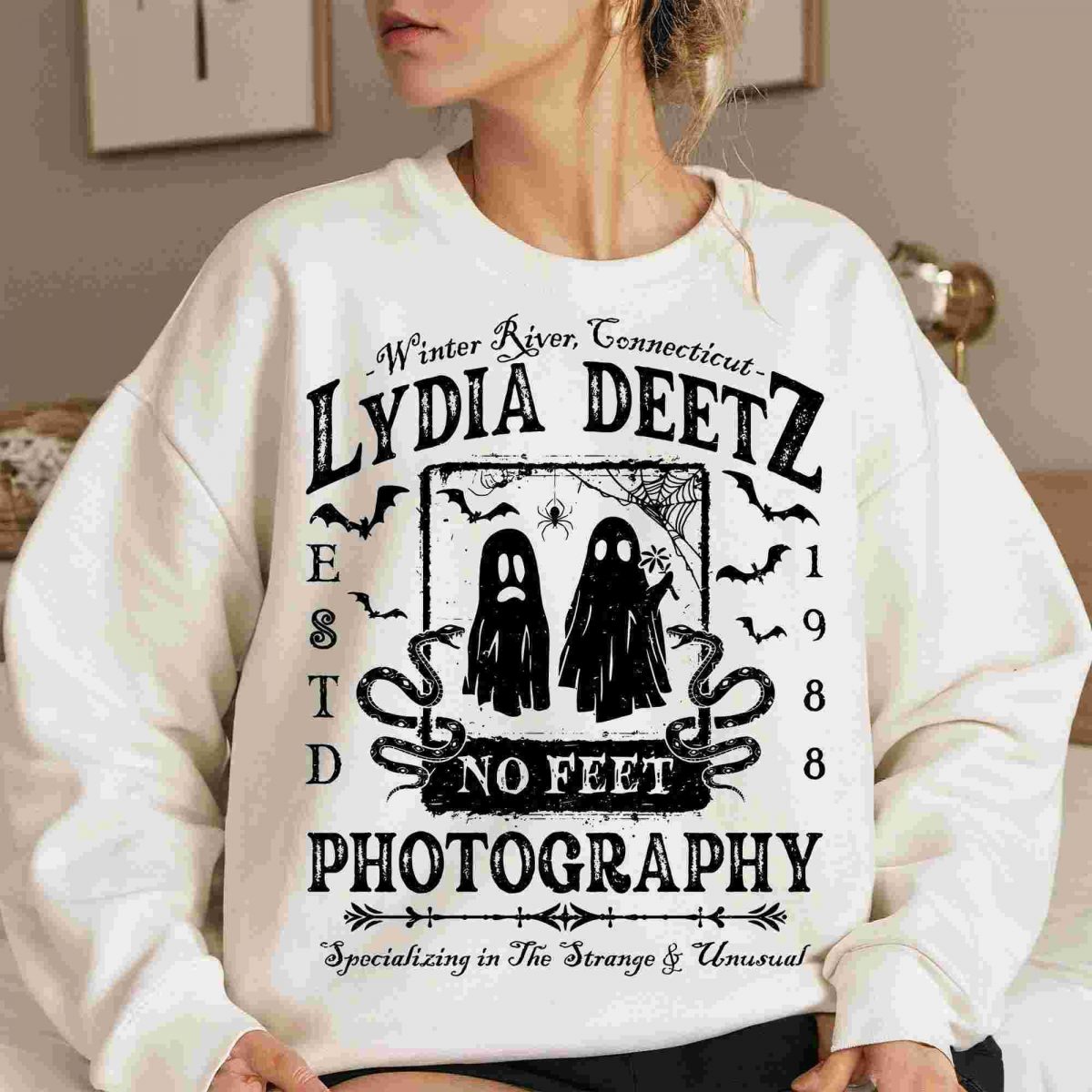 Lydia Deetz Photography Png, Halloween Png, Ghost Halloween Png, Horror Png, Goth Halloween, Spooky Season Png