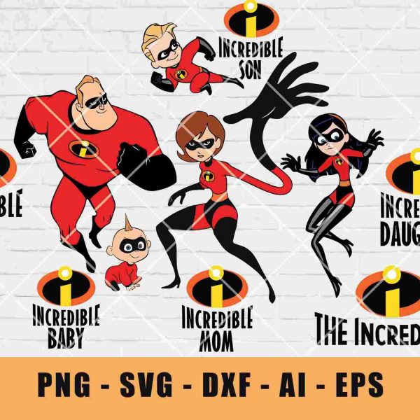 Magical Disney SVGs for Cricut The Incredibles Christmas Birthday