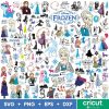 Magical Frozen Princess SVG PNG Bundle for CricutSilhouette Elsa