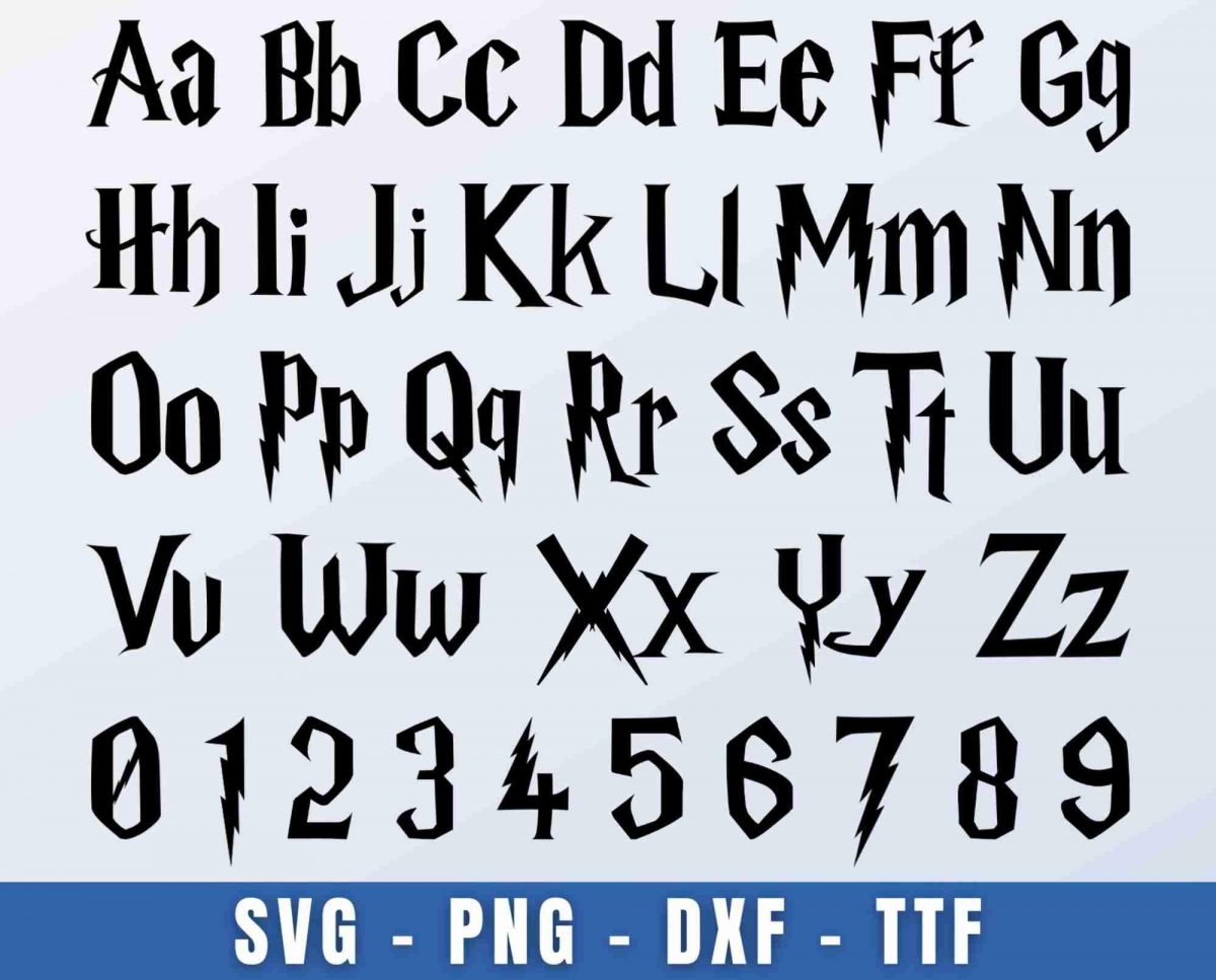 Magical Potter Font SVG TTF for Halloween Crafts