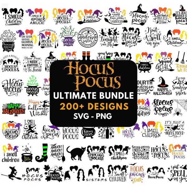 Magical SVG Bundle Sanderson Sisters Witches Clipart for