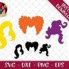 Magical Witchy Hair SVG Bundle Silhouette Cricut Files Halloween