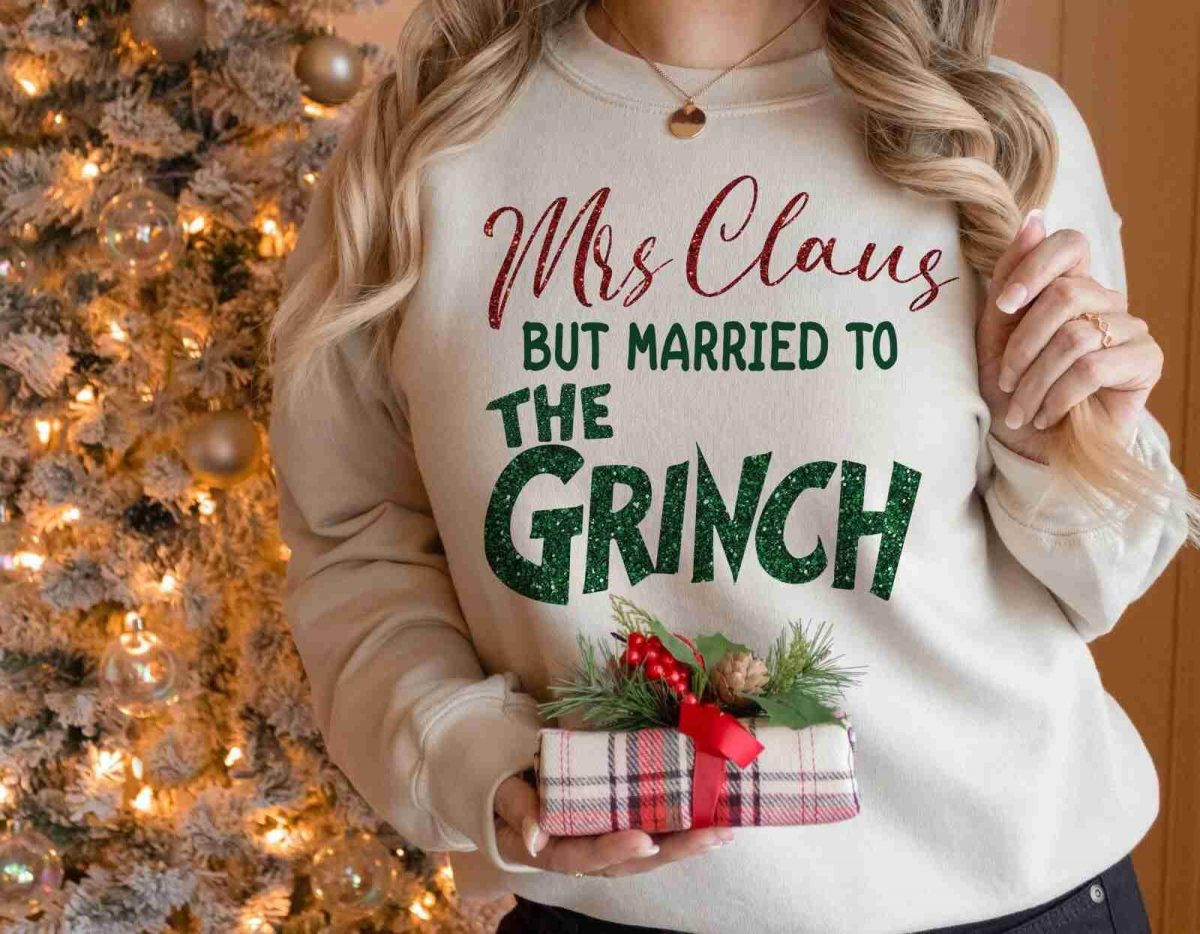 Married Christmas SVG Mrs Claus Grinc Claus Mr and Mrs Claus Merry