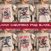 Merry Christmas Funny Raccoon in Santa Hat PNG for Xmas Holiday Shirt