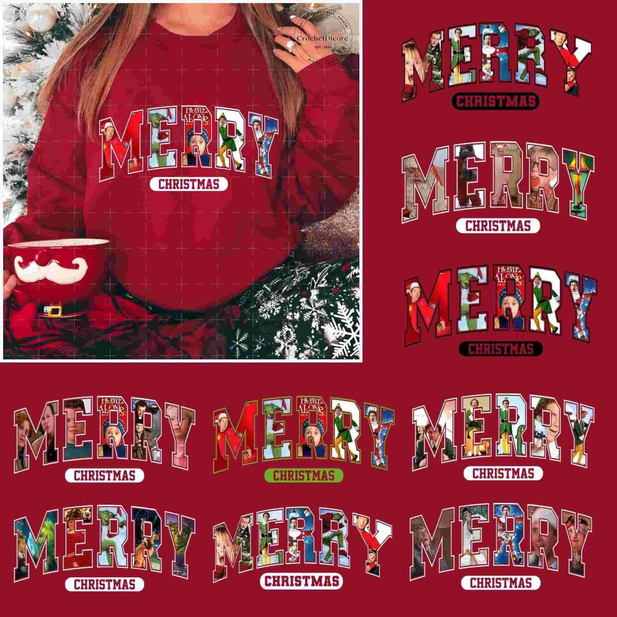 Merry Christmas Png, Character Xmas PNG, Christmas Character Png, Funny Christmas Png, 90s Christmas Movie Png,Christmas Friends Sublimation