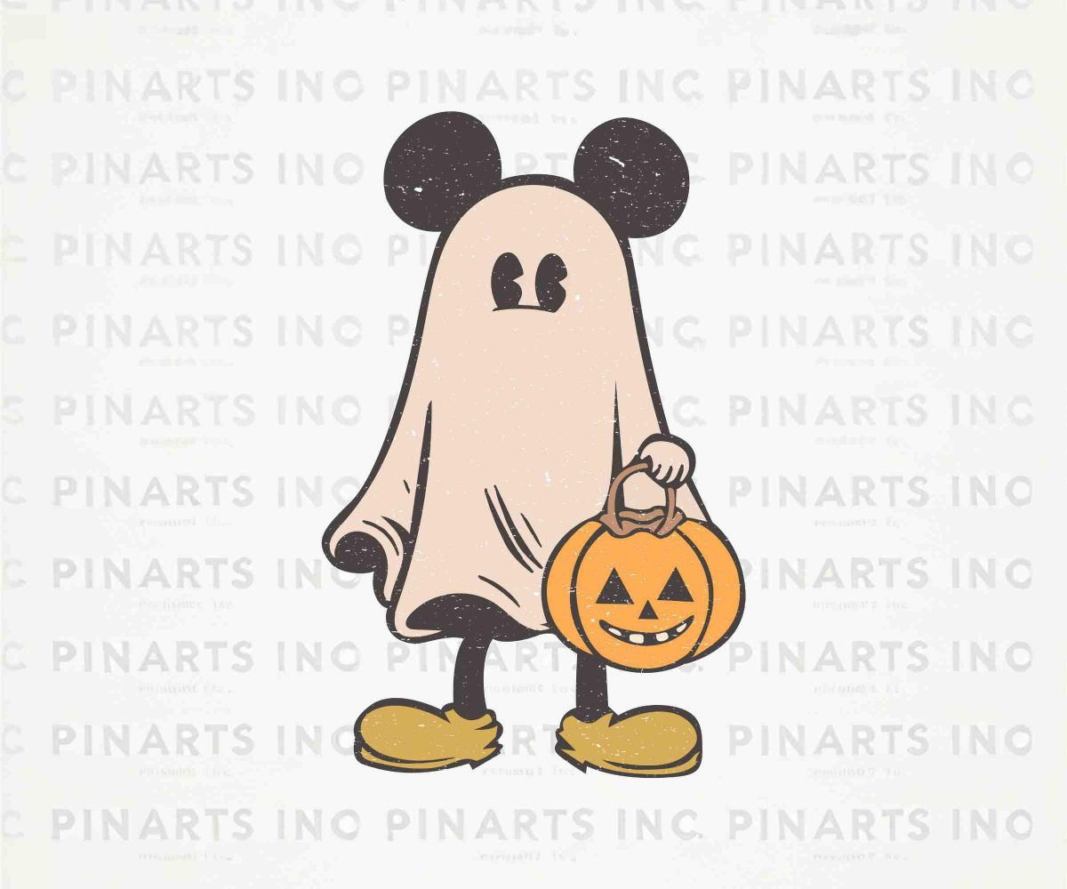 Mickey Ghost Halloween png Not So Scary Disney Pumpkins svg