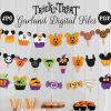 Mickey Halloween Banner SVG Printable Trick or Treat Garland Digital