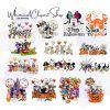 Mickey Halloween Characters Watercolor SVG Bundle Spooky Cute