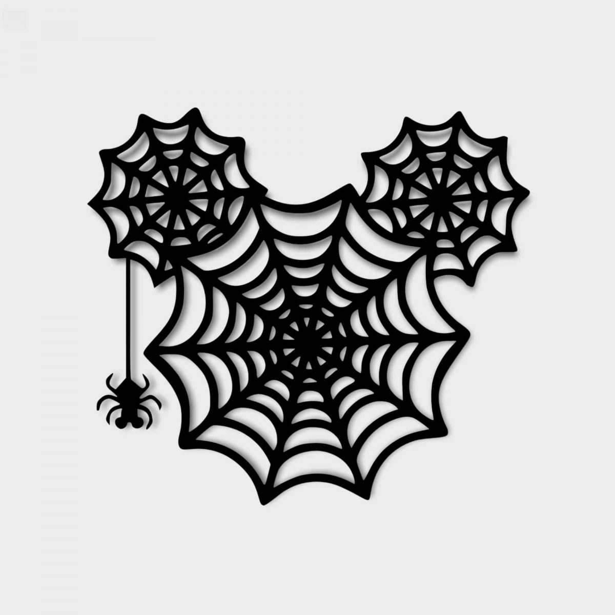 Mickey Halloween Spiderweb SVG Design for Cricut Digital Download