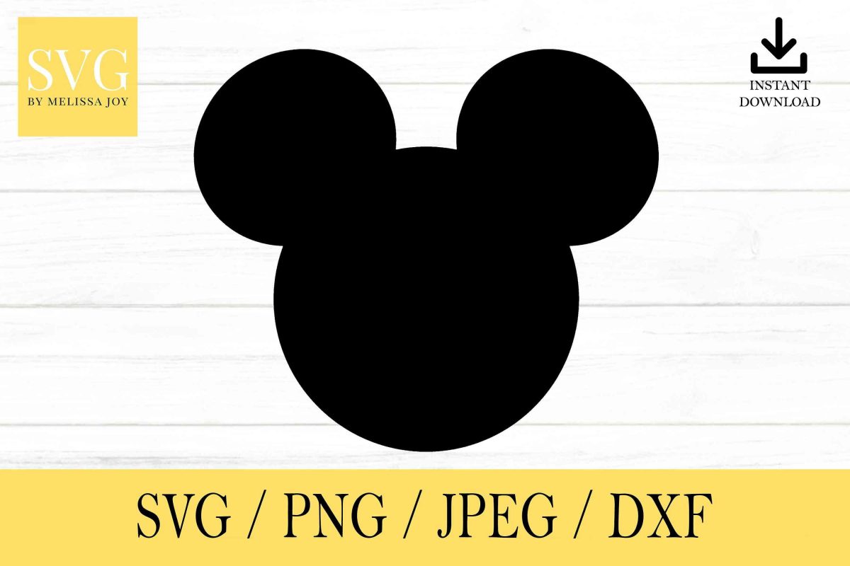 Mouse Head svg png Digital Download for Cricut Silhouette Glowforge