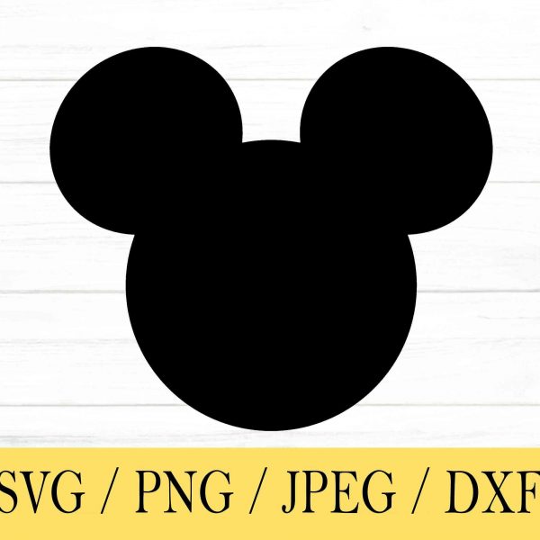 Mouse Head svg png Digital Download for Cricut Silhouette Glowforge