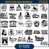 Mystical Witch Bundle SVG WITCHCRAFT Designs Halloween Quotes