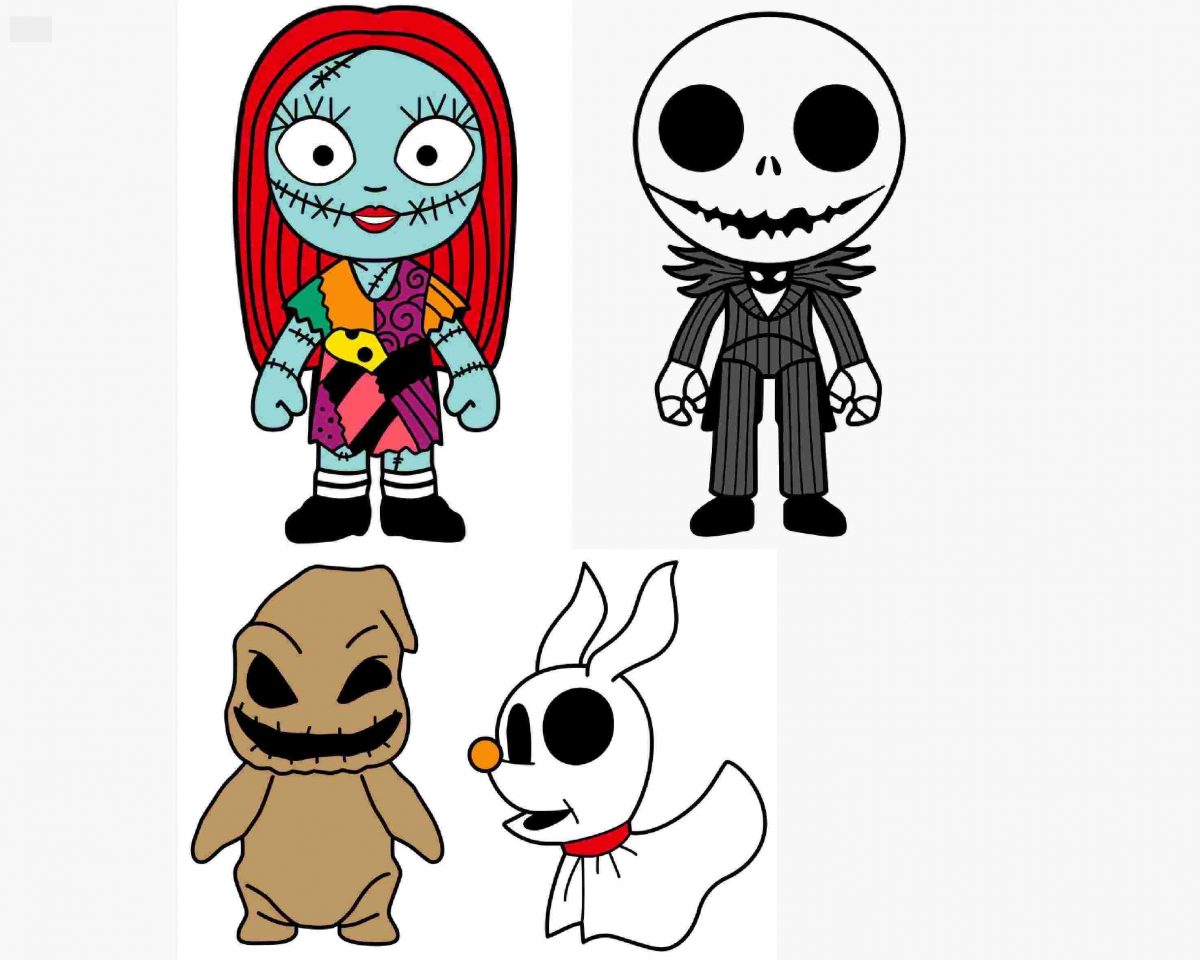 Nightmare before Christmas bundle with Jack Sally Zero Oogie boogie