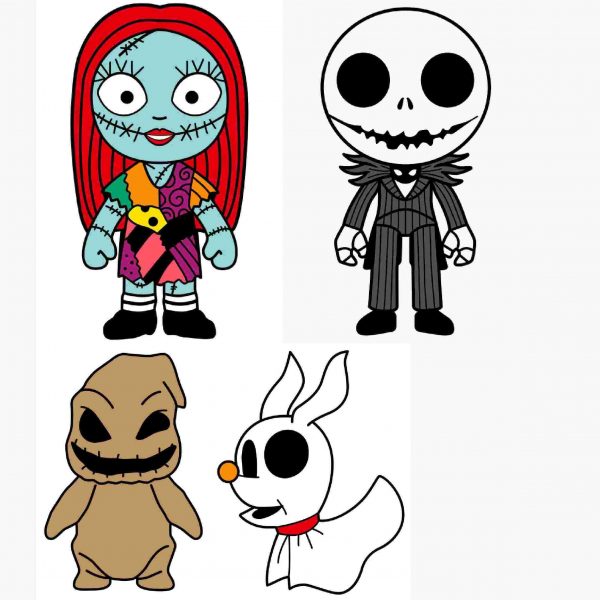 Nightmare before Christmas bundle with Jack Sally Zero Oogie boogie