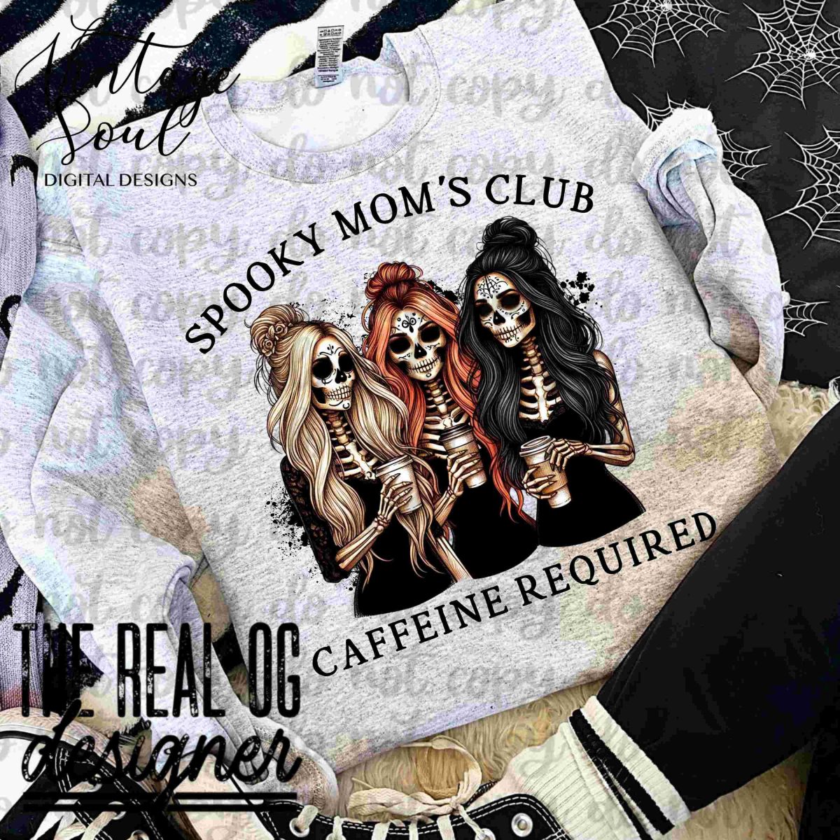 Original Designer Spooky Moms Club Png SVG HighQuality Sublimation