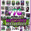 Pack of +76 Beetlejuice terror designs in PNG, digital design, digital designs, tumbler, clip art, thug life, halloween, nev, bundle, never trust