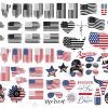 Patriotic USA Flag SVG for 4th of July T Shirt Cricut Silhouette