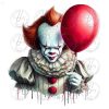 Pennywise Clown Halloween Horror Movie Sublimation PNG