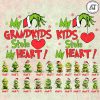 Personalized Christmas Mom Heart KidsGrandkids Svg My Grandkids