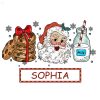 Personalized Christmas Png, Custom Name, Merry Christmas Png, Christmas Cookies Png, Santa Claus Png, Milk Png, Christmas Gift png for Shirt