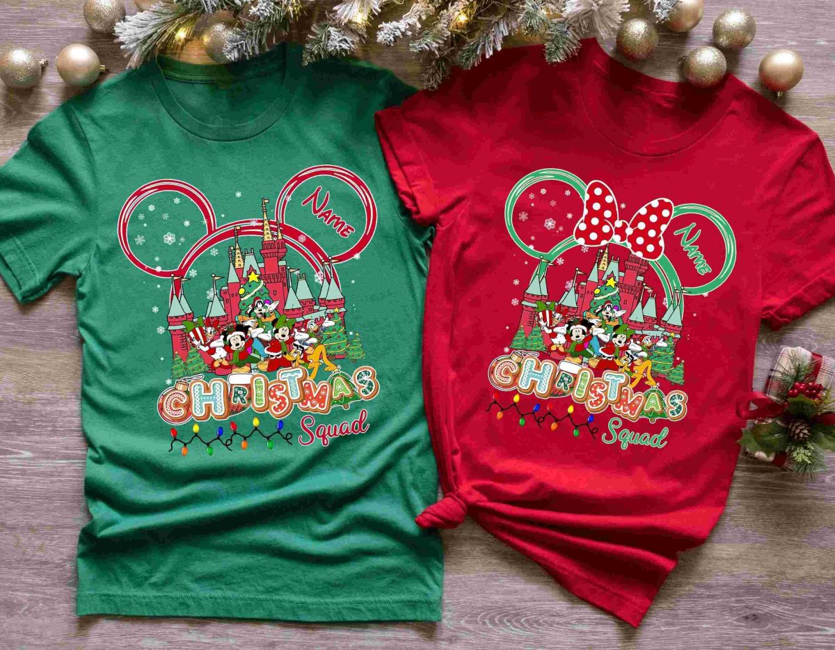 Personalized Disney Holiday Shirts Mickey Minnie Disney Christmas