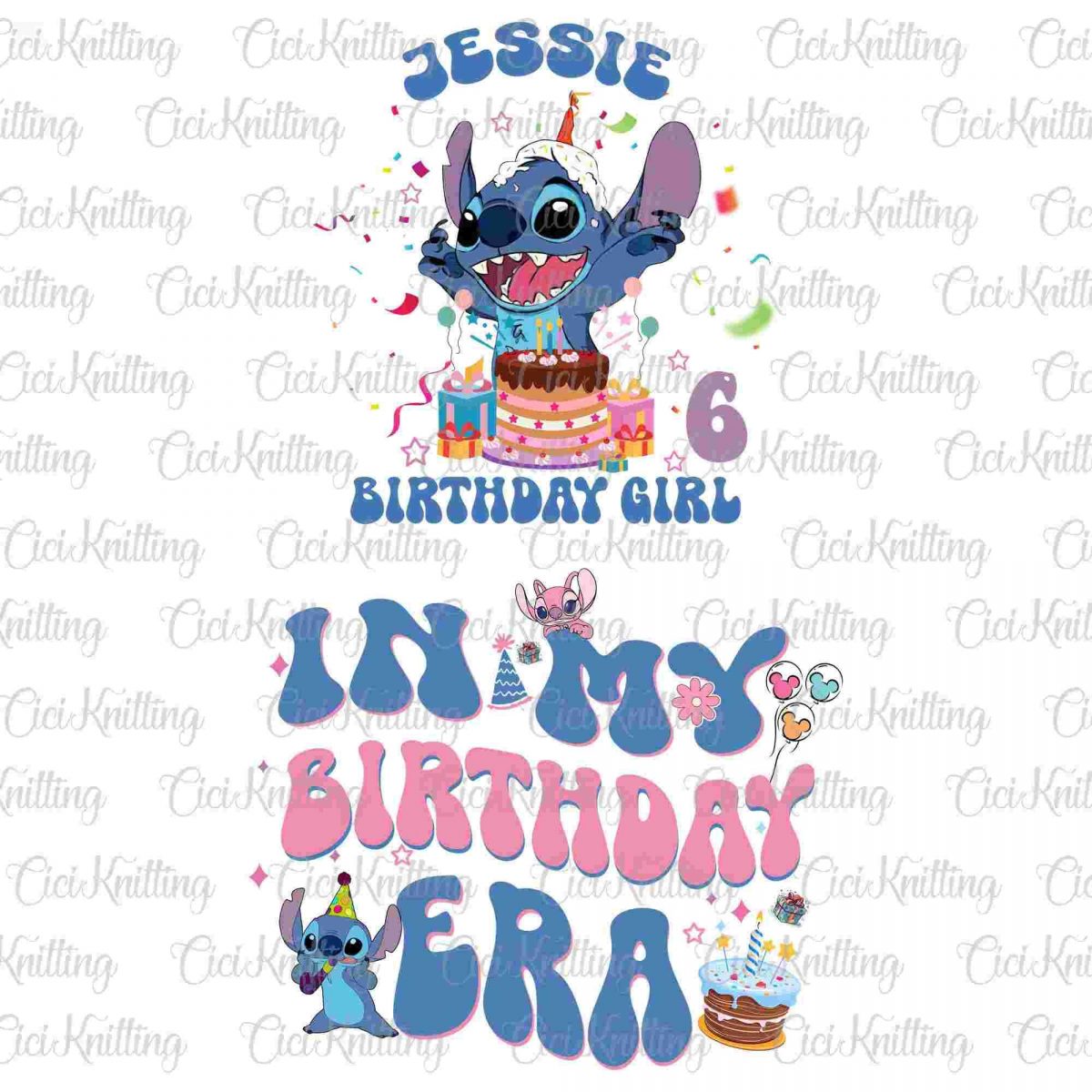 Personalized Name Number Birthday Era SVG Best Day Ever PNG