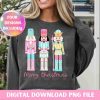 Pink Nutcracker Friends Festive Christmas SVG for Sublimation Print