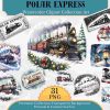 Polar express png sublimation design, Merry Christmas png, happy new year png, polar express train png, sublimate designs,Train Tickets