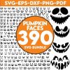 Pumpkin Face SVG PNG Bundle Clipart Cut Files for Cricut