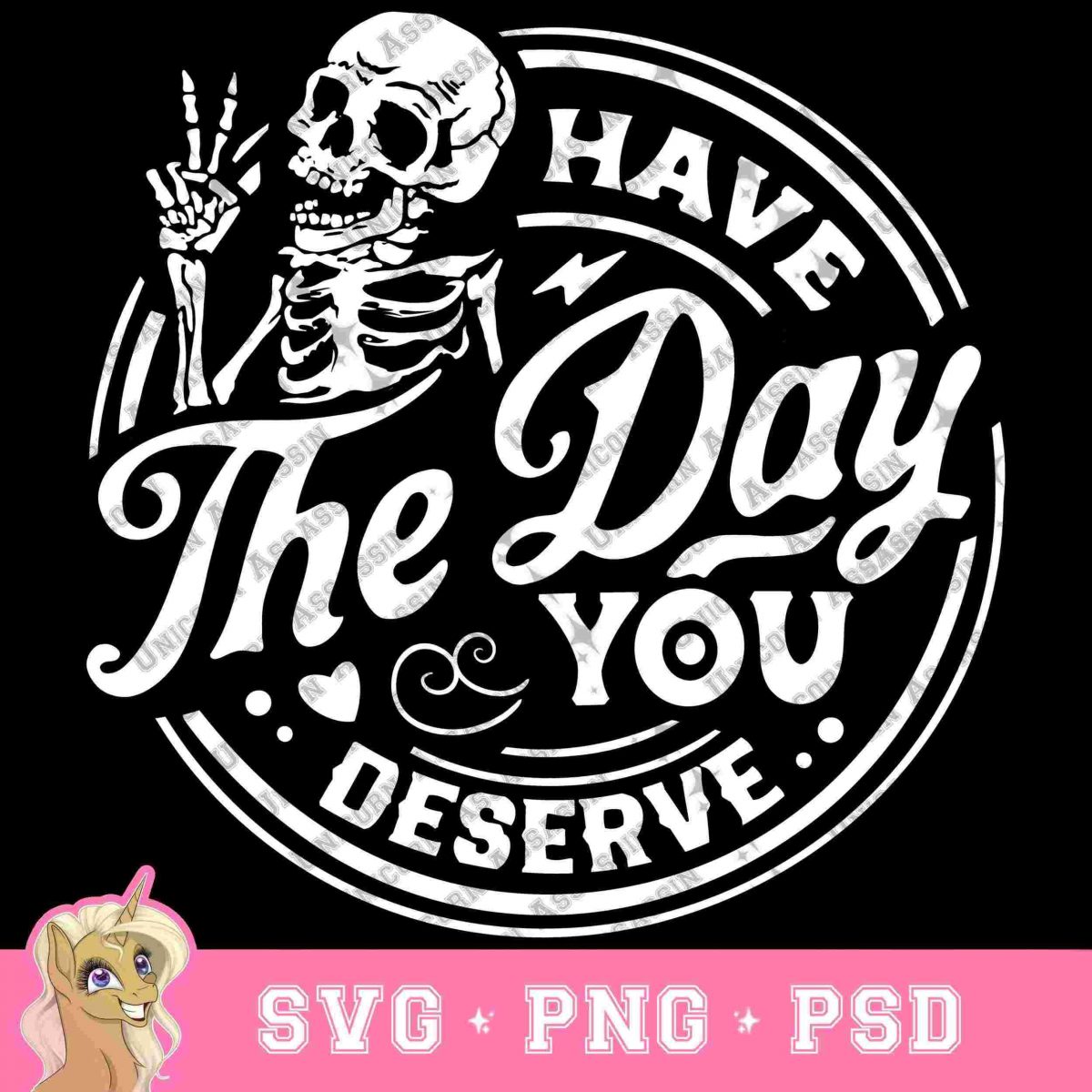 Quirky Skeleton SVG_PNG_PSD Instant Digital Download for Cricut DIY