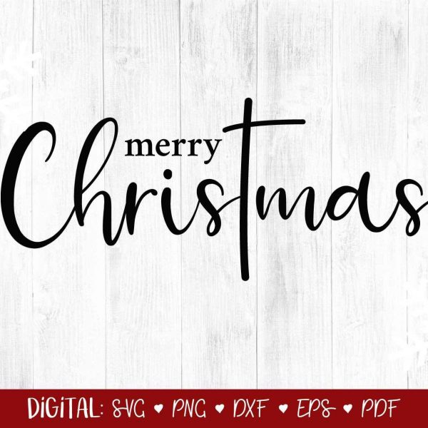 Religious Christ SVG Festive Christmas Clipart Farmhouse Holiday