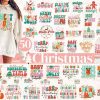 Retro Boho Christmas Bundle 50 SVG PNGs for Festive Shirts Decor