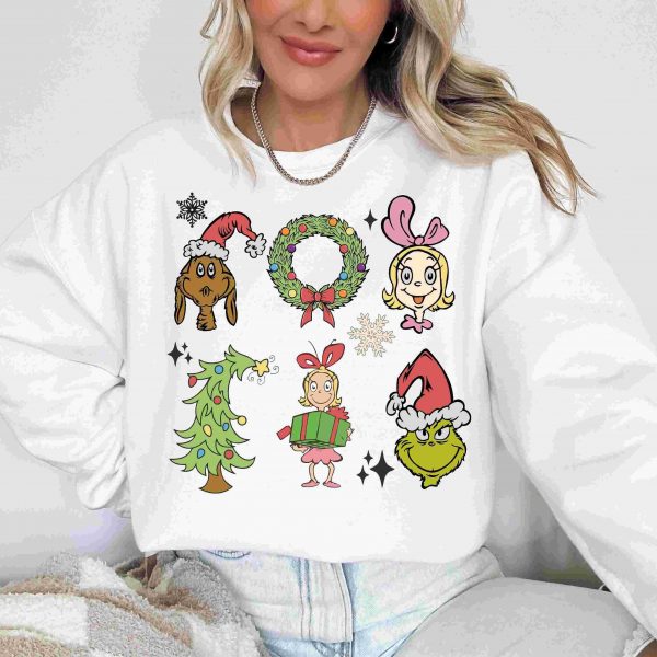 Retro Christmas Characters PNG for Trendy Sublimation