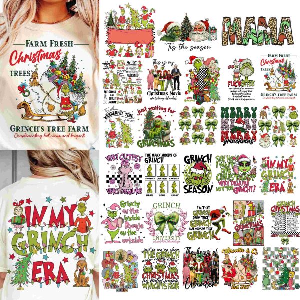 Retro Christmas Png Bundle Festive Trendy Sublimation Designs