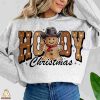 Retro Christmas Shirt PNG Western Gingerbread Man SVG Sublimation