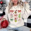 Retro Christmas Shirt SVG Green Guy PNG Festive Coquette Bow PNG