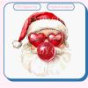 Retro Holidays Vintage Santa Coquette Christmas Designs SVG PNG