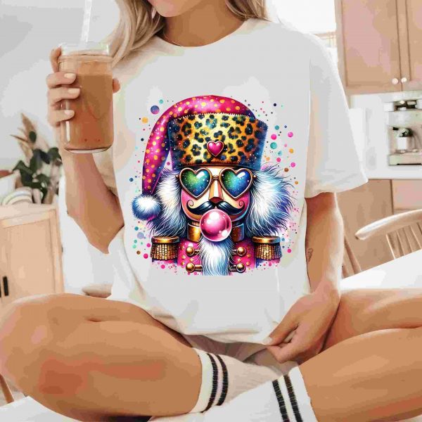 Retro Nutcracker Christmas Blowing Bubble Vintage Merry Christmas Png Xmas Holiday Png Christmas Sublimation Design Funny Nutcracker PNG